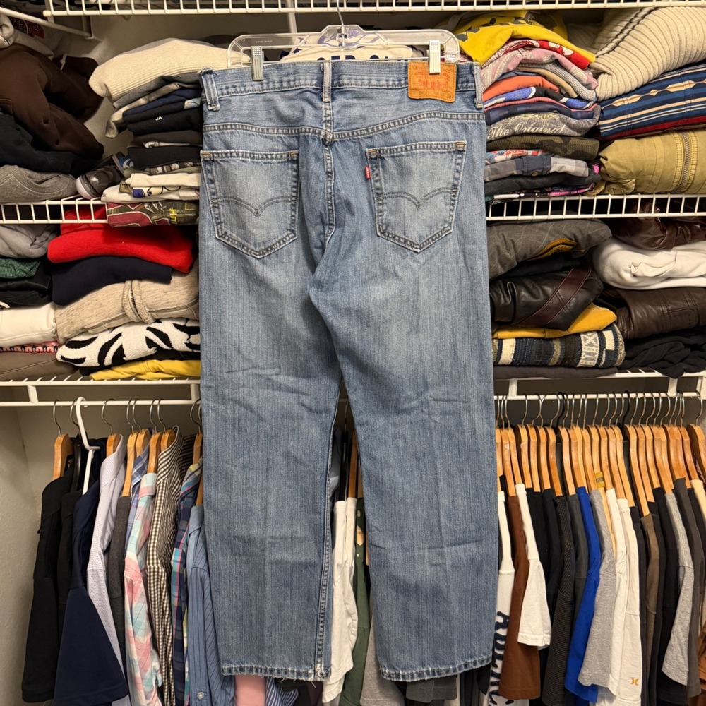 Levi's 569 Jeans Mens 36x30 Blue Loose Straight Leg Denim Pants Casual Classic